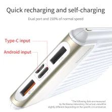 УМБ Baseus Thin 10000mAh 3A с технологией QC3.0+PD Белый