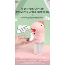 Сенсорний дозатор для пінного мила Baseus MiniDinos 300 мл та Мило-піна для рук Baseus Elf 300 мл Рожевий