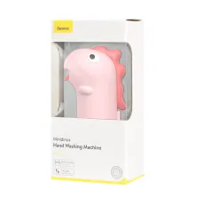 Сенсорний дозатор для пінного мила Baseus MiniDinos 300 мл та Мило-піна для рук Baseus Elf 300 мл Рожевий