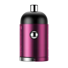 Автомобільний зарядний пристрій Baseus Tiny Star Mini QC 3.0 30W USB 5A Рожевий