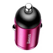 Автомобільний зарядний пристрій Baseus Tiny Star Mini QC 3.0 30W USB 5A Рожевий