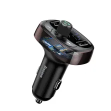 Автомобільний зарядний пристрій Baseus T-Typed MP3 Car Charger S-09 2USB 3.4A Коричневий