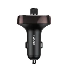 Автомобільний зарядний пристрій Baseus T-Typed MP3 Car Charger S-09 2USB 3.4A Коричневий