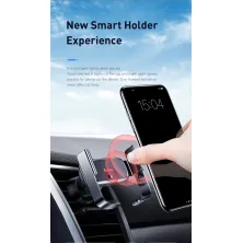 Автотримач для телефону Baseus Mini Electric Car в повітропровід автоматичний Чорний