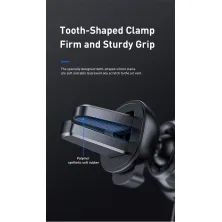 Автотримач для телефону Baseus Mini Electric Car в повітропровід автоматичний Чорний