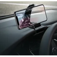 Автотримач для телефону Baseus Mouth Car на приладову панель Чорний