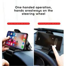 Автотримач для телефону Baseus Mouth Car на приладову панель Чорний