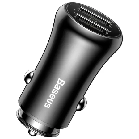 Автомобильное зарядное устройство Baseus Gentleman 2USB 4.8A Черный  (CCALL-GB01)