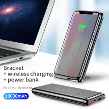 УМБ Baseus PowerBank 10000mAh 15W QC3.0 PD з Бездротовий зарядкою Qi 5W Чорний