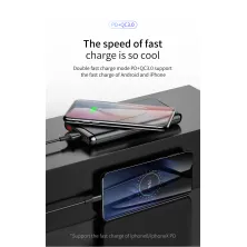 УМБ Baseus PowerBank 10000mAh 15W QC3.0 PD з Бездротовий зарядкою Qi 5W Чорний