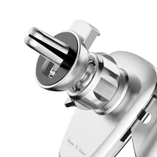 Автодержатель для телефона Baseus Gravity Car Mount в воздуховод Серебристый