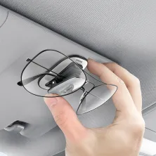 Автодержатель для очков Baseus Platinum Eyewear Clip на торпедо Серебристый