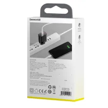 Мережевий зарядний пристрій Baseus Mirror Lake PPS QC3.0+PD3.0 18W USB+Type-C 3A Чорний