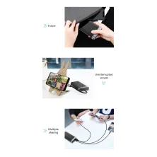 УМБ Baseus Parallel 20000mAh 18W з технологією QC3.0 + PD Чорний