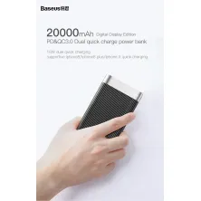 УМБ Baseus Parallel 20000mAh 18W з технологією QC3.0 + PD Чорний