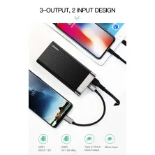 УМБ Baseus Parallel 20000mAh 18W з технологією QC3.0 + PD Чорний