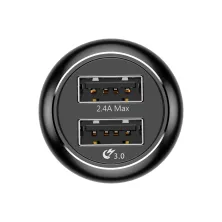Автомобільний зарядний пристрій Baseus Gentry QC 3.0 25W 2USB 3A Чорний (CCALL-GC01)