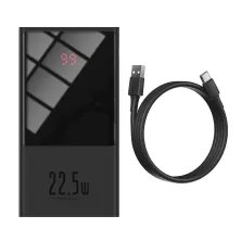 УМБ Baseus Super Mini 10000mAh 22.5W 5A с технологией QC3.0+PD3.0 + Кабель USB to Type-C Черный
