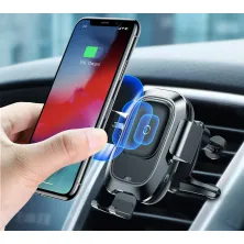 Беспроводное автомобильное зарядное устройство Baseus Smart Vehicle Bracket с технологией Qi 10W Черное