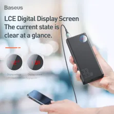 УМБ Baseus Mulight 30000mAh 33W з технологією QC3.0 + PD3.0 Чорний