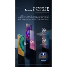 УМБ Baseus Amblight 30000mAh 65W 6A з технологією QC3.0 + PD3.0 + кабель Baseus Xiaobai series Type-C to Type-C 100W 20V/5A 1м Білий