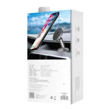 Автодержатель для телефона магнитный Baseus Bullet Magnetic на торпедо Серебристый