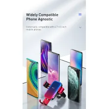 Автодержатель для телефона Baseus Glaze Gravity Car в воздуховод Красный