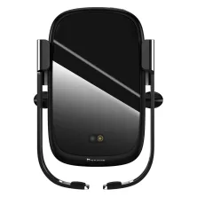 Бездротовий зарядний пристрій Baseus Rock-solid Electric Holder з технологією Qi 10W Чорний