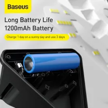 Світильник фасадний Baseus Solar Energy 1.2Вт 120Lm на сонячній батареї 1200mAh з датчиком руху Набір 4 шт Білий