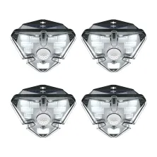 Світильник фасадний Baseus Solar Energy 1.2Вт 120Lm на сонячній батареї 1200mAh з датчиком руху Набір 4 шт Білий