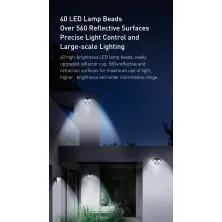 Світильник фасадний Baseus Solar Energy 1.2Вт 120Lm на сонячній батареї 1200mAh з датчиком руху Набір 4 шт Білий