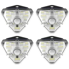 Світильник фасадний Baseus Solar Energy 1.2Вт 120Lm на сонячній батареї 1200mAh з датчиком руху Набір 4 шт Білий