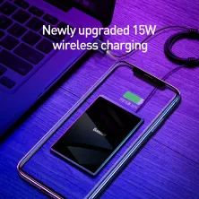Бездротовий зарядний пристрій Baseus Card Ultra-thin з технологією Qi 15W MAX Чорний