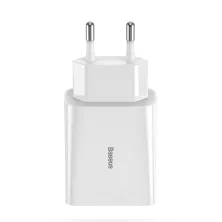 Сетевое зарядное устройство Baseus Speed Mini QC Dual U QC3.0 18W 2USB 3A Белый