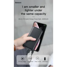 УМБ Baseus Mini Q 20000mAh 15W 3A з технологією PD Чорний