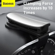 Автодержатель для телефона Baseus Big Mouth Pro Car на приборную панель Серебристый