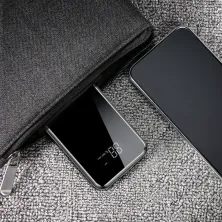 УМБ Baseus Full Screen 2in1 Bracket 8000mAh 2A з Бездротовий зарядкою Qi 5W Чорний
