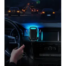 Бездротовий зарядний пристрій Baseus Milky Way Electric Holder з технологією Qi 15W Чорний