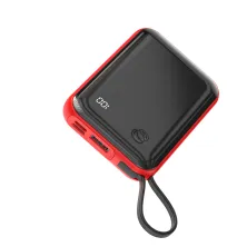 УМБ Baseus Mini S 10000mAh 15W 3A з технологією QC3.0 + PD3.0 і iP кабелем Червоний