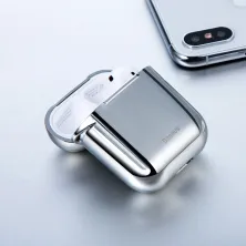 Чохол Baseus Shining hook Case для Apple AirPods / AirPods 2 Сріблястий