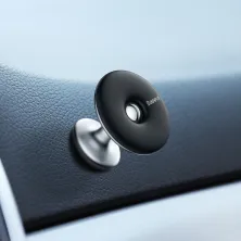 Автотримач для телефону магнітний Baseus Star Ring Magnetic Car Bracket Сріблястий