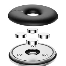 Автотримач для телефону магнітний Baseus Star Ring Magnetic Car Bracket Сріблястий
