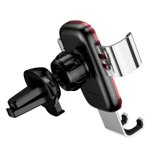 Автотримач для телефону Baseus Metal Age Gravity в повітропровід Сріблястий