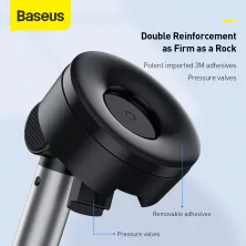 Автотримач для телефону Baseus Simplism Gravity на торпедо Сріблястий