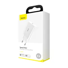Сетевое зарядное устройство Baseus Speed Mini QC Single PD3.0 18W Type-C 3A Белый