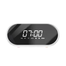 Будильник-колонка с FM радио 4в1 Baseus Encok E09 Розовый