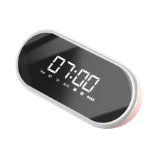 Будильник-колонка с FM радио 4в1 Baseus Encok E09 Розовый