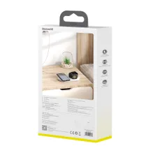 Бездротовий зарядний пристрій Baseus Planet 2in1 з технологією Qi 10W MAX і адаптером 24W QC3.0 Білий