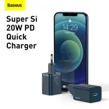 Сетевое зарядное устройство Baseus Super Si QC PD3.0 20W Type-C 3A Синий