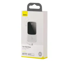 УМБ Baseus Q Pow 10000mAh 15W 3A з технологією QC3.0 + PD3.0 і Type-C кабелем Білий